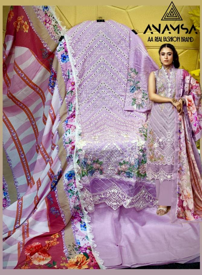 Anamsa 463 A To D Embroidery Jam Cotton Pakistani Suits Wholesale Price In Surat